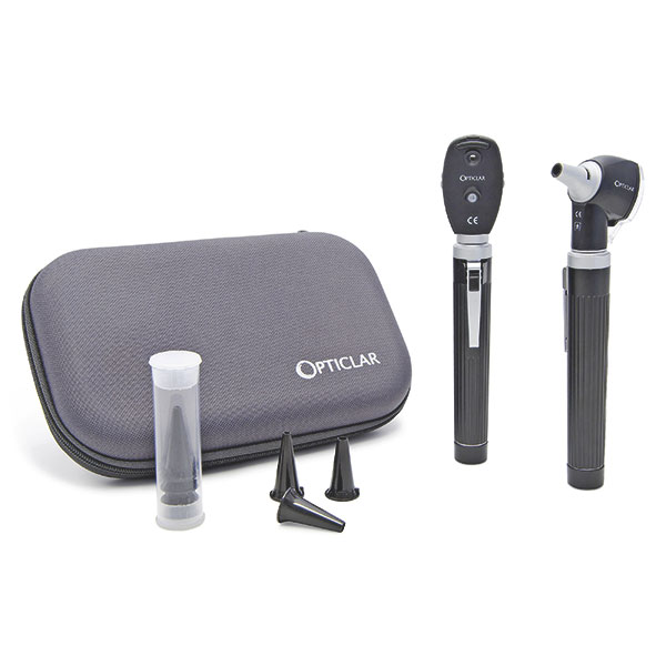 OPTICLAR LED Taschen-Instrument Set Ophthalmoskop+Otoskop
