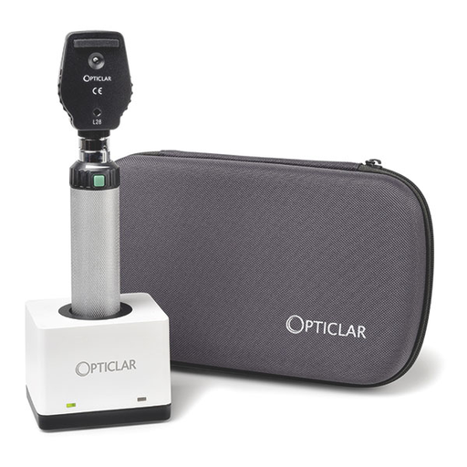 [19929-01] OPTICLAR LED Pro Lithium Opthalmoskop Lade-Set