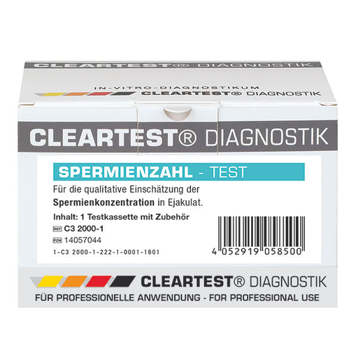 [20381-02] CLEARTEST Spermienzahl, bei unerfülltem Kinderwunsch