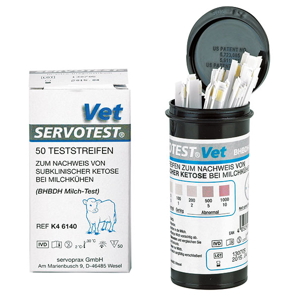 SERVOTEST VET Ketose Teststreifen