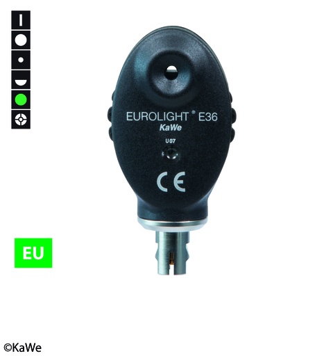 [20853-01] KAWE Kopf inkl. Lampe für Eurolight Ophtalmoskop E36 (EU) 2,5 V