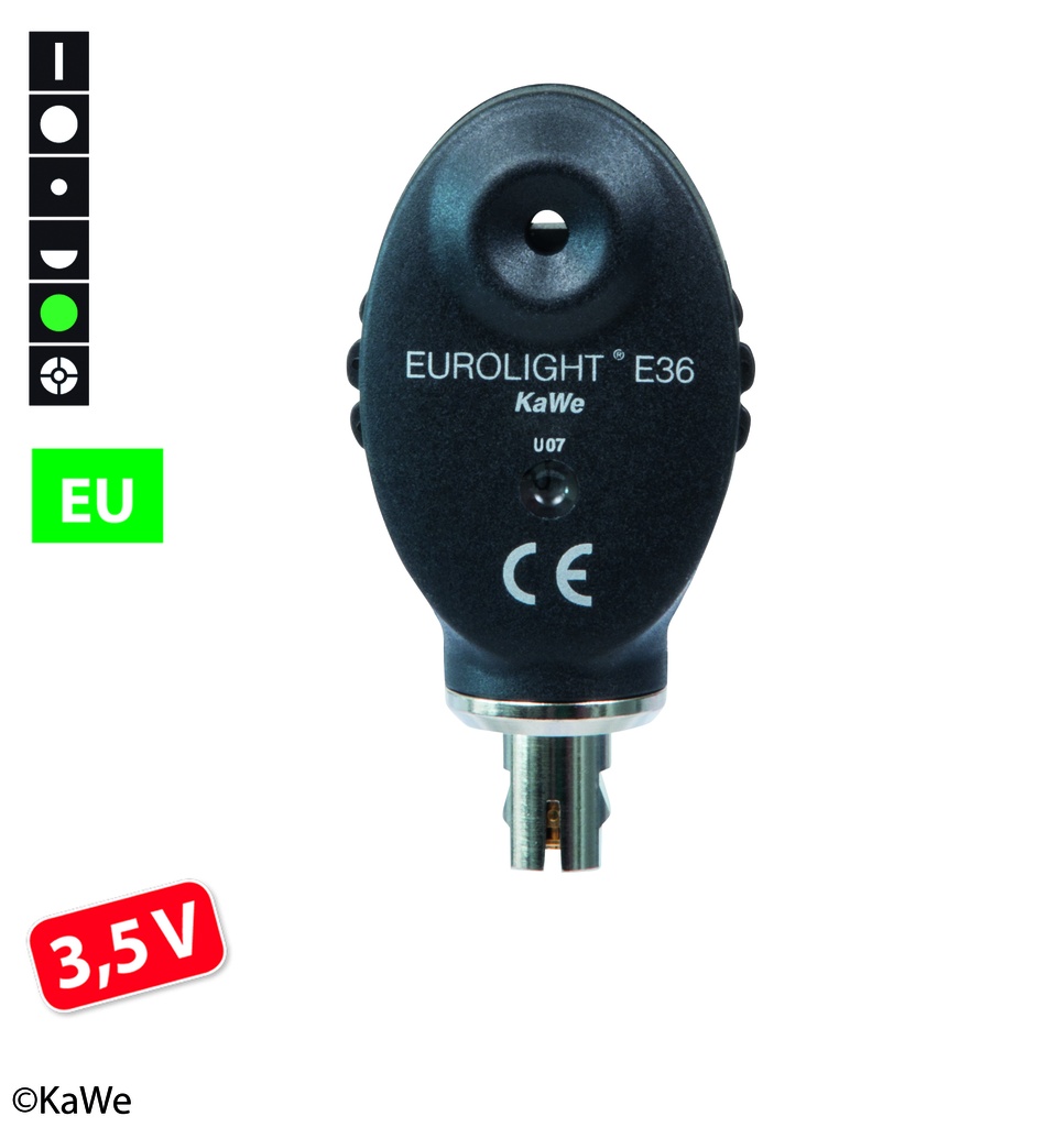 KAWE Head incl. lamp for Eurolight Ophthalmoscope E36 (EU) 3.5 V