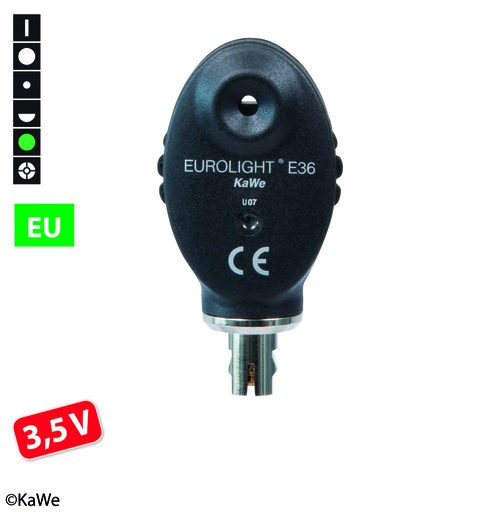 [20855-01] KAWE Kopf inkl. Lampe für Eurolight Ophtalmoskop E36 (EU) 3,5 V