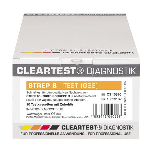 [21177-01] CLEARTEST Strep B Cassette Test 10 Tests