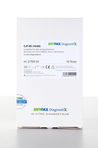[21700-01] MEDDAX DIAGNOSTIX CrP HS (10/60) Schnelltest