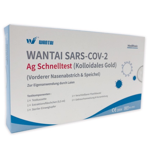 [24470-01] WANTAI Lollypop-Test für Laien (Collodial Gold) - Corona Antigen-Schnelltest - Einzelverpackung