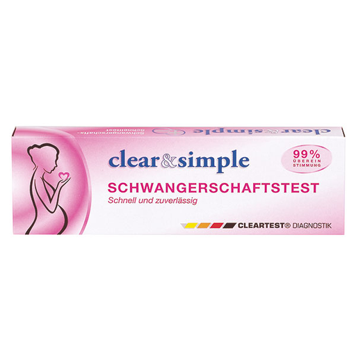 SERVOPRAX Clear & Simple Midstream HCG Schwangerschaftstest