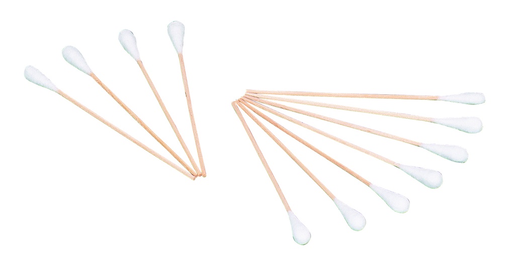AMPRI Cotton swabs, 230mm, wooden stick
