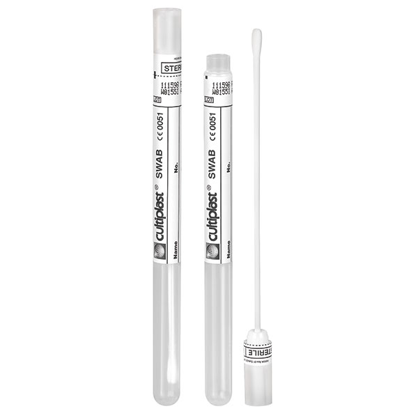 SERVOPRAX Abstrichtupfer mit Versandgefäss, Standard, ohne Agar, 120mm