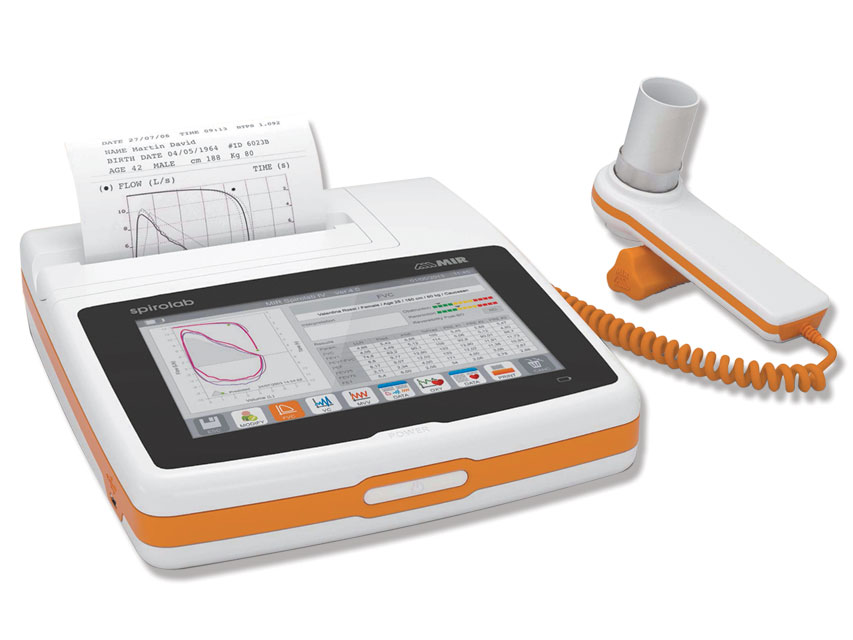 MIR SPIROLAB 7 ”Touchscreen-Spirometer mit SpO2