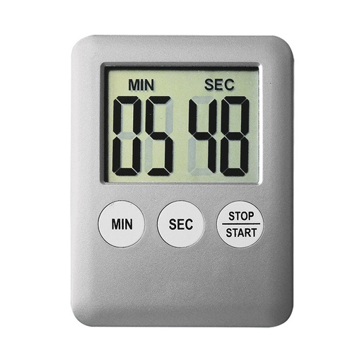 [13294-01] MEGRO Digital Timer mit kleinem Display silber