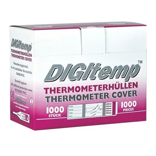 DIGITEMP Thermometer Sheath without Lubricant for Digital Clinical Thermometers