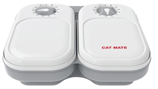 [22719-01] KERBL Cat Mate Futterautomat C200 grau/weiß
