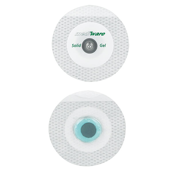 MEDIWARE Microtape Perforated fleece electrode Snap button connection Ø 50 mm