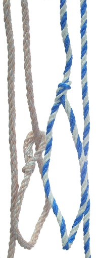 GÖBEL Anbindestrick Jute/PP blau-weiß 320cm