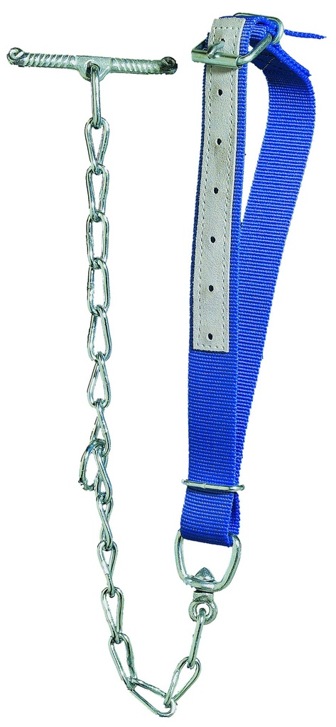 GÖBEL Kälberhalsband blau mit Kette