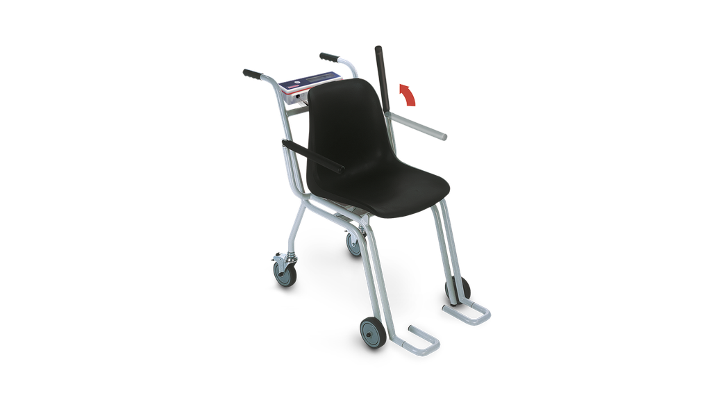 SOEHNLE Chair scale calibrated 7702.37.402 incl. verification costs with 4 castors, With display unit Basic E