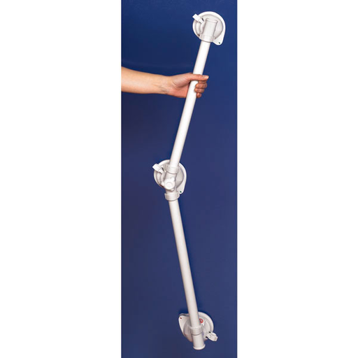 [12267-01] SERVOMOBILITÄT Mobile bathtub handles with 3 suction cups 5-part with joint, 45° - 180°