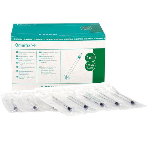 [23162-01] B.BRAUN Omnifix F Solo TBC - Syringes 1 ml