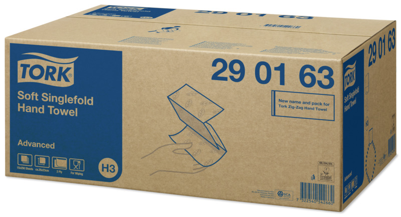 TORK Advanced Towel Zigzag fold