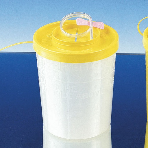 SERVOBOX Sharps container 500ml Small model transparent