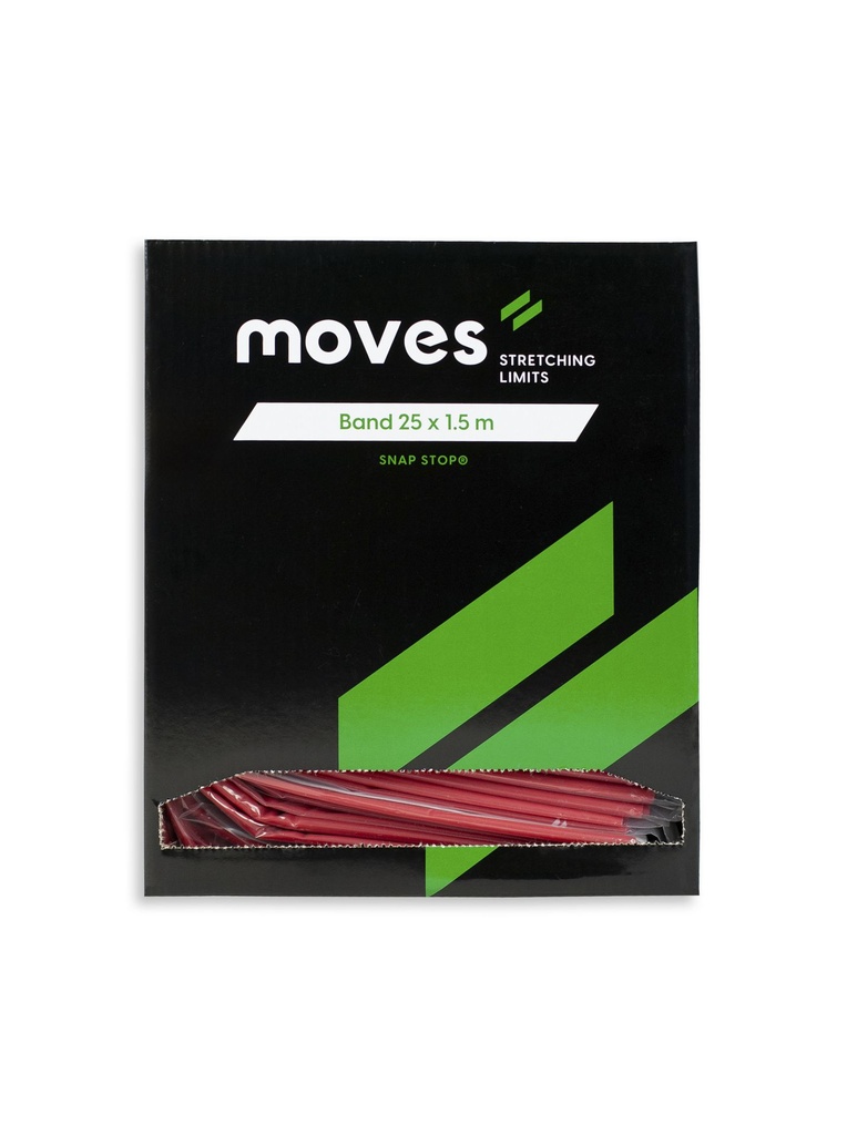 MVS Latex Exercise band Dispenser Box 1.5m 25 pieces