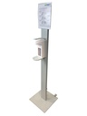 MEDDAX Hygiene-Tower Desinfektionssäule mit Spender und Rollen