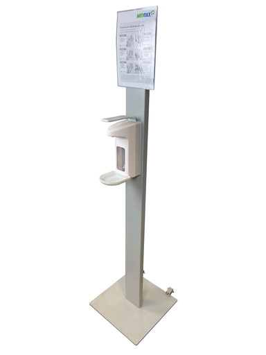MEDDAX Hygiene-Tower Desinfektionssäule mit Spender und Rollen