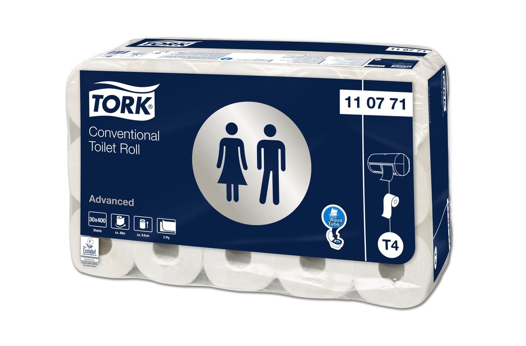 TORK Advanced Toilet paper Small roll T4 10x13cm, 2-ply