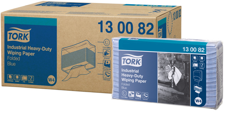 TORK Extra Strong Industrial Paper Wipes W4 Single sheet system