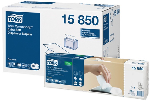 [11317-01] TORK Xpressnap Extra Soft Weiße Spenderserviette