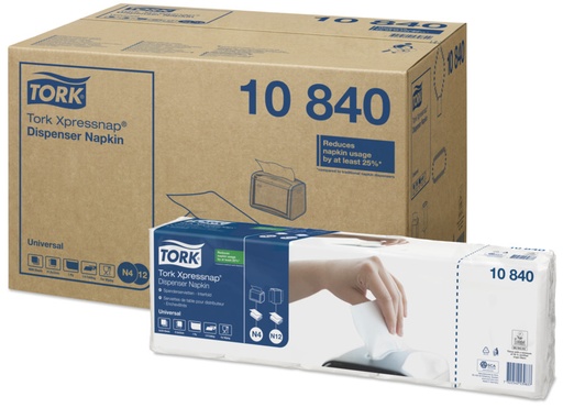 [11318-01] TORK Xpressnap White Dispenser napkins