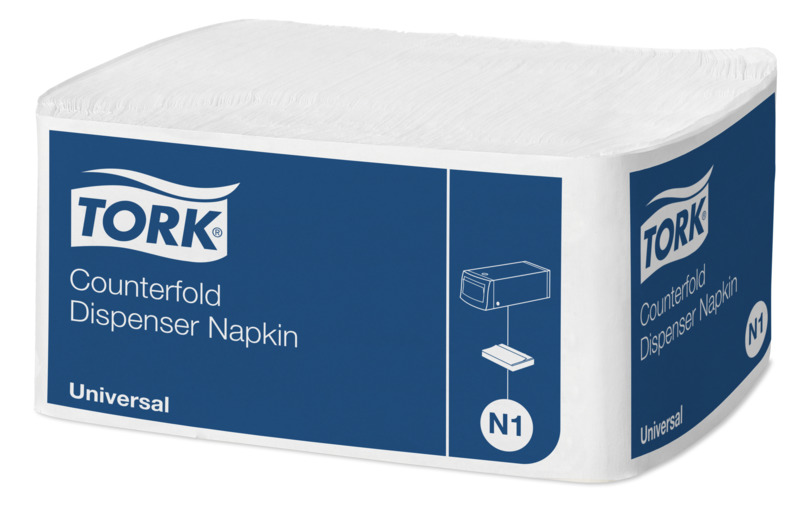 TORK Counterfold White Dispenser napkins