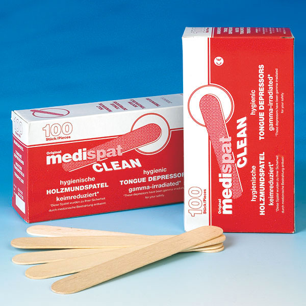 Medispat Clean Wooden tongue depressors approx. 150 x 20 mm