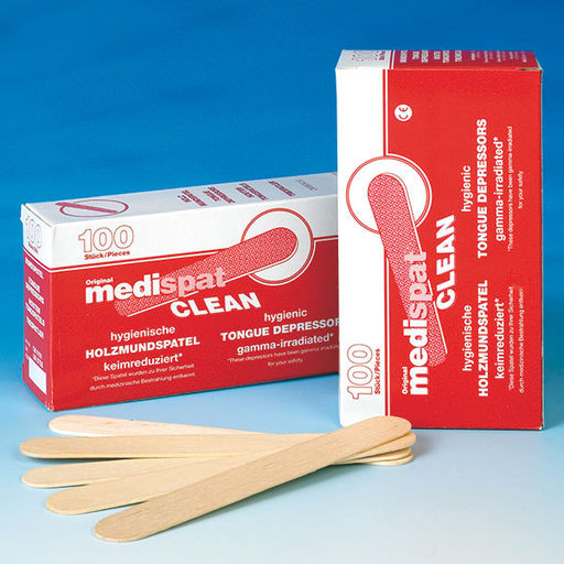[12517-01] Medispat Clean Wooden tongue depressors approx. 150 x 20 mm