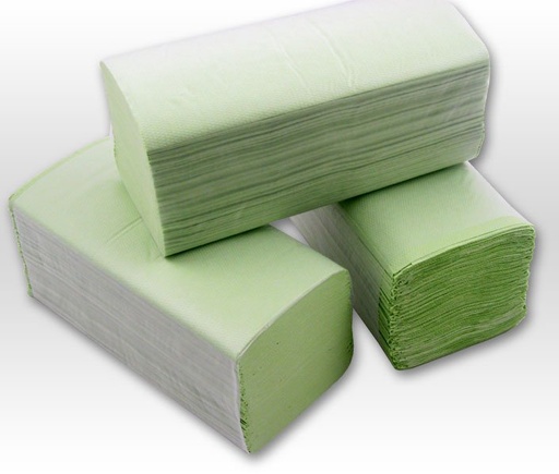 [15109-01] RACON easy Folded towels light green 1-ply with ZZ-fold 25 x 23cm