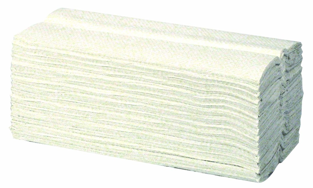 RACON premium Folded towels nature white tissue 2-ply with C-fold 25 x 31cm