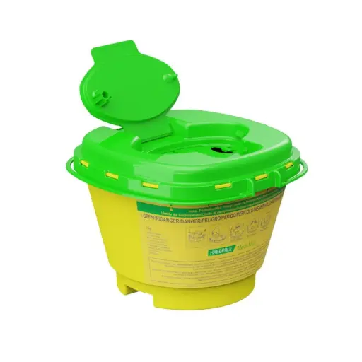 [17550-01] HAEBERLE Medi-Müll 1,5 Ltr. Entsorgungsboxen, ohne Halterung