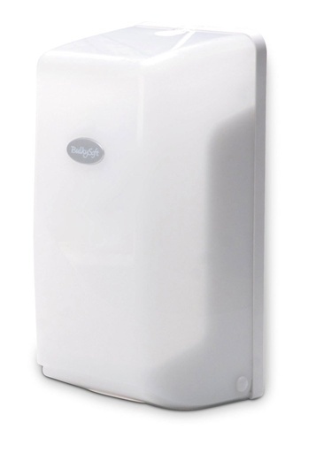 [19569-01] BULKYSOFT Toilet paper dispenser single sheet, transp. white