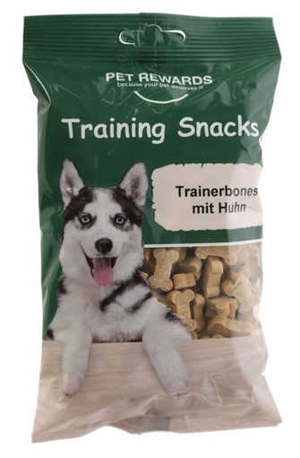 [22707-01] KERBL Pet Rewards Trainerbones mit Geflügel, 200 g