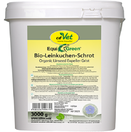 [23067-01] CDVET EquiGreen Bio-Linseed cake meal 3 kg