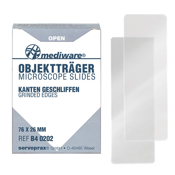 MEDIWARE Objektträger > Geschliffen 50 Stück