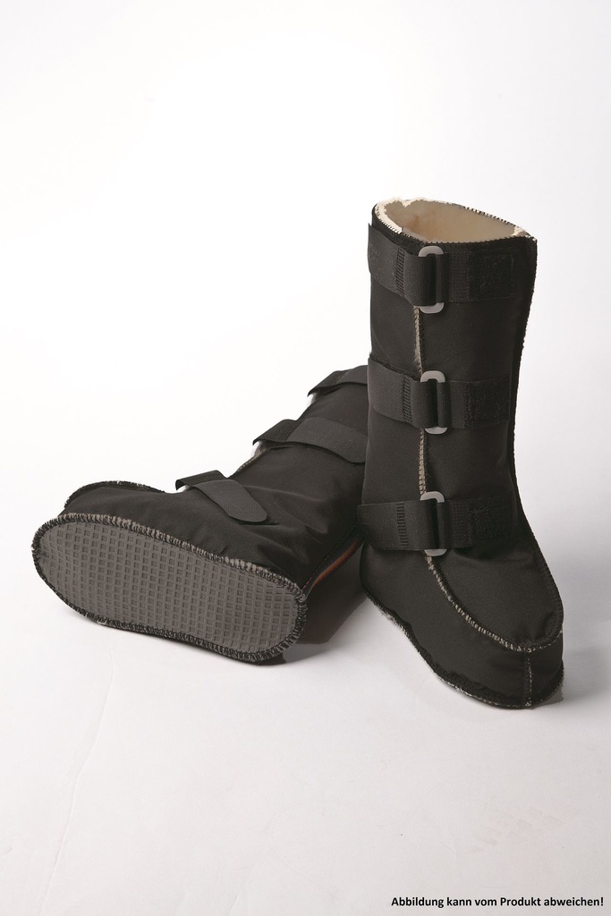 ORGATERM Rehab boots with nylon cover, sole and velcro fastener black