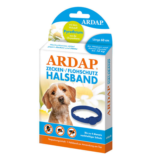 ARDAP Zecken-Flohhalsband für Hunde