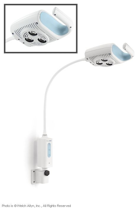 WELCH ALLYN GS 600 LED examination and treatment light with table/wall mount