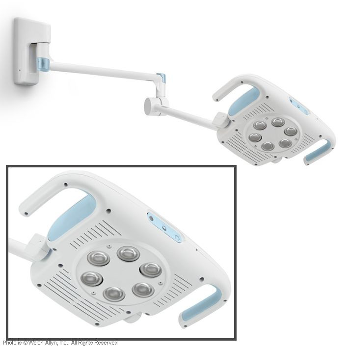 WELCHALLYN GS 900 large LED treatment light for wall mounting