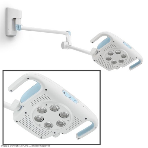 [10807-01] WELCHALLYN GS 900 large LED treatment light for wall mounting