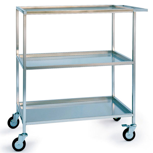 [12411-01] MEDIWARE Stainless steel Instrument trolley