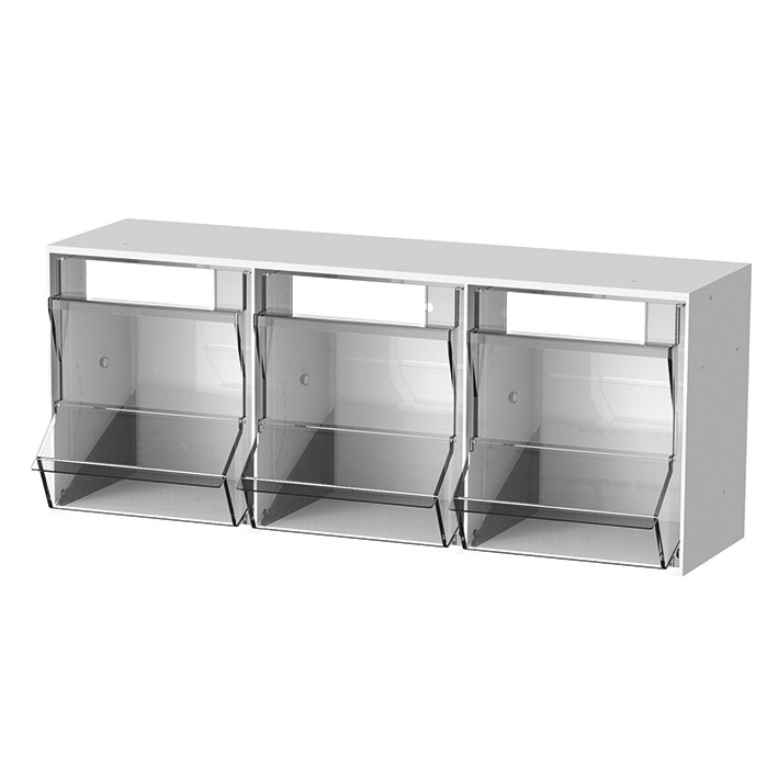 HAEBERLE Syringe dispenser PicBox 3-compartment wall model