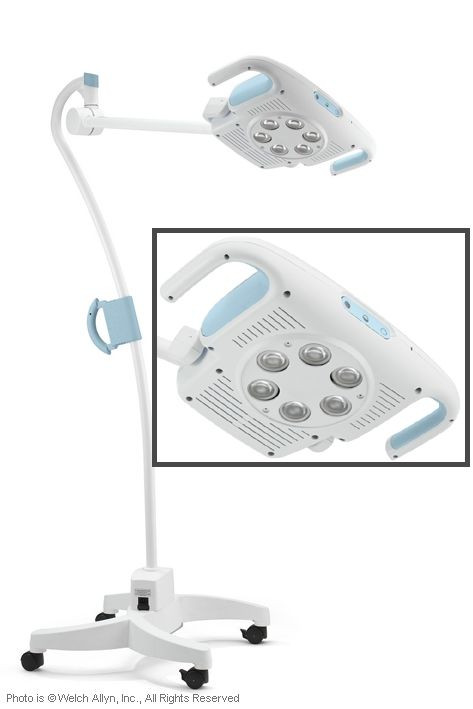 WelchAllyn GS 900 große LED-Behandlungsleuchte mit Rollstativ